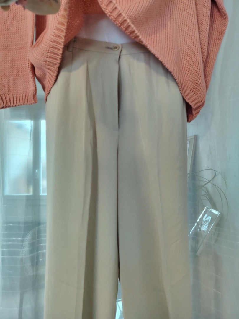 Pantalon tailleur Lui Chantant - 38 - Beige - État : Excellent