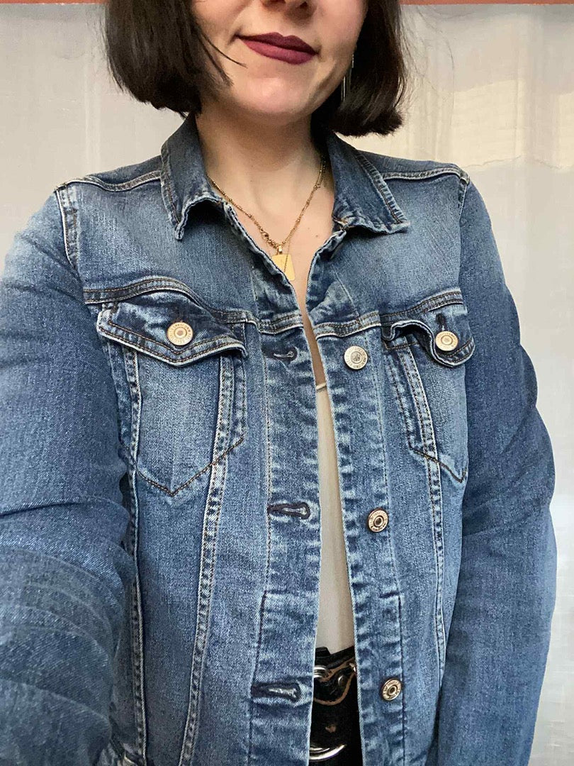 Veste En Jean Mango - M - Bleu - État : Excellent