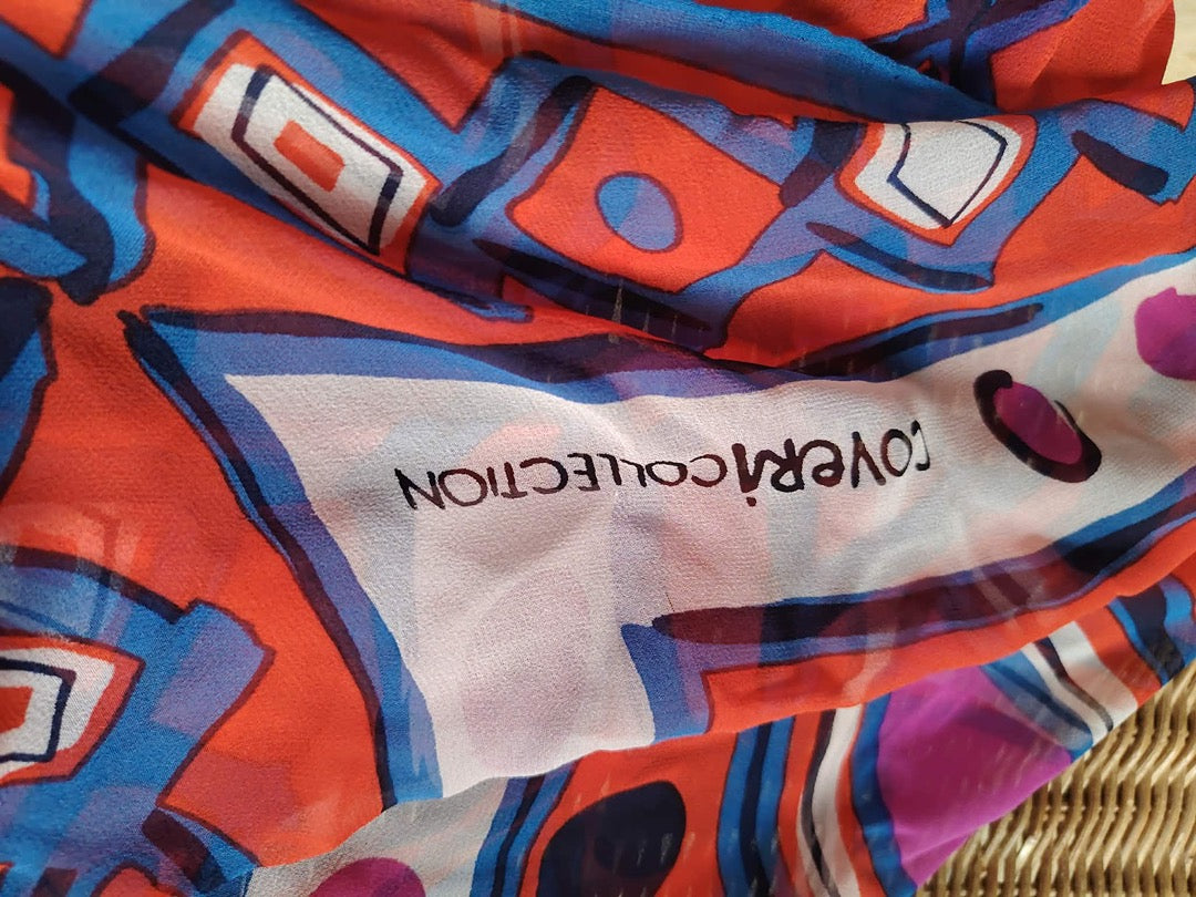 Foulard Coveri Collection - Taille unique - Orange - État : Excellent