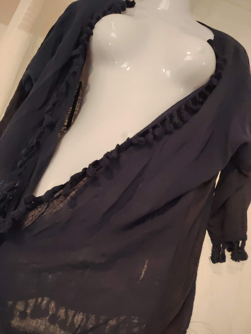 Kimono Miss & Yes - Lin -taille unique - Bleu marine - État : Excellent