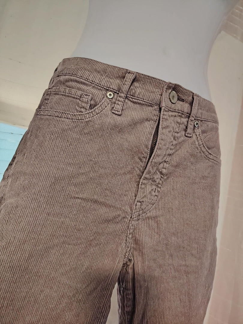 Pantalon velours côtelé Uniqlo - Xs - Mauve - État : Excellent