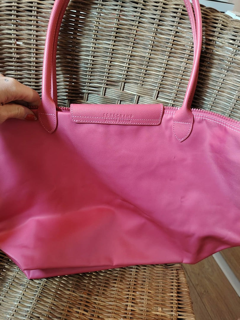 Sac cabas Longchamp - L - Rose - État : Excellent