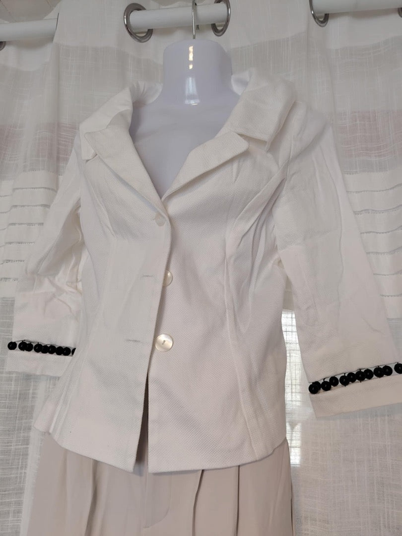 Blazer Renato Nucci - 40 - Blanc - État : Excellent