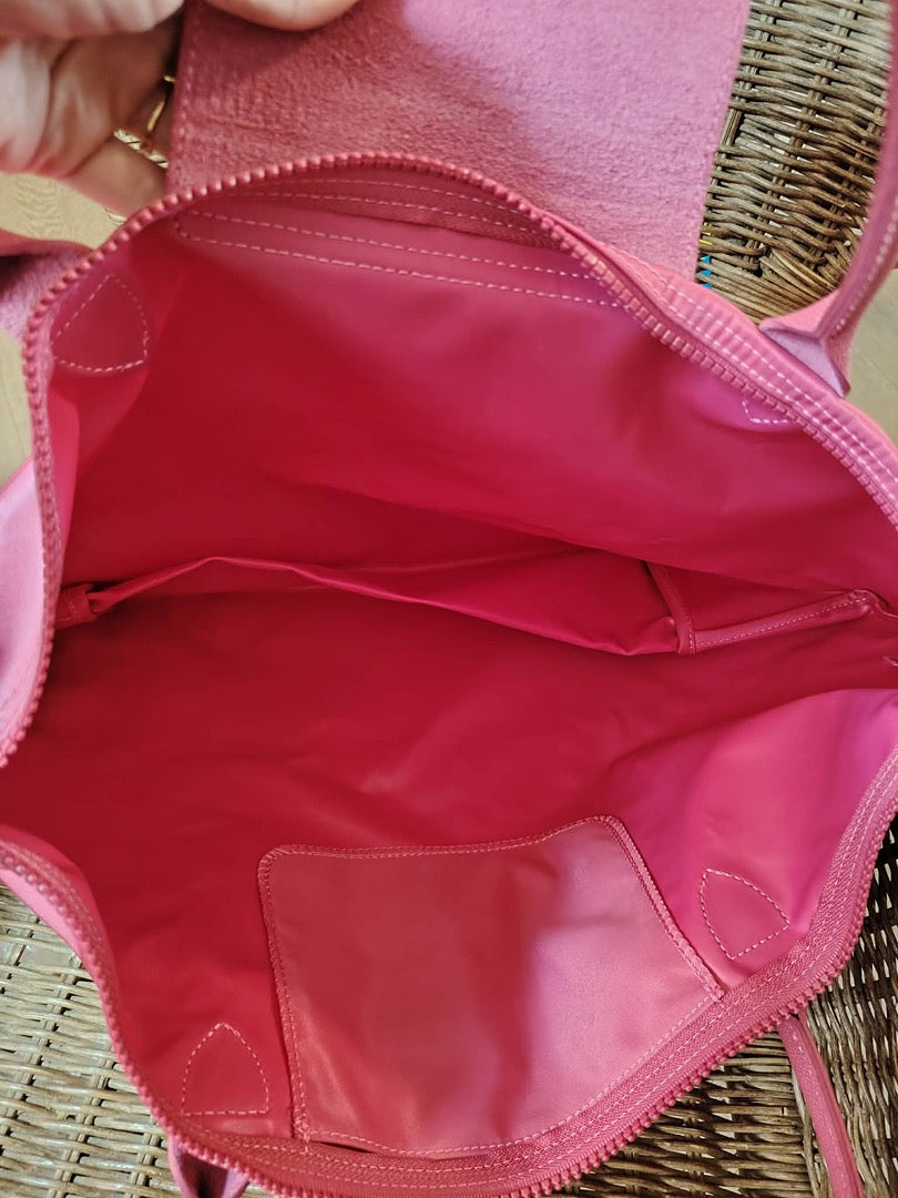 Sac cabas Longchamp - L - Rose - État : Excellent