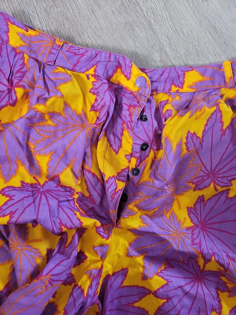 Pantalon sarouel court Vintage - 42 - Jaune - État : Excellent