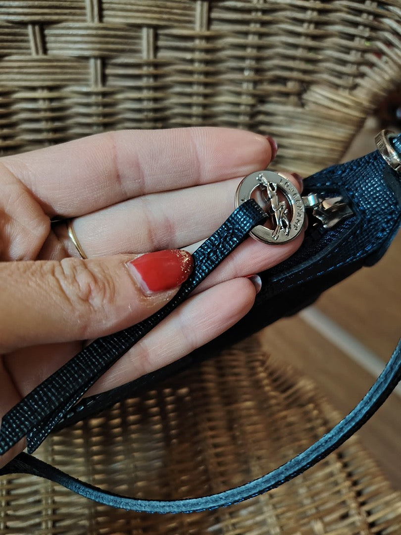 Sac pochette Longchamp - Taille unique - Navy - État : Excellent
