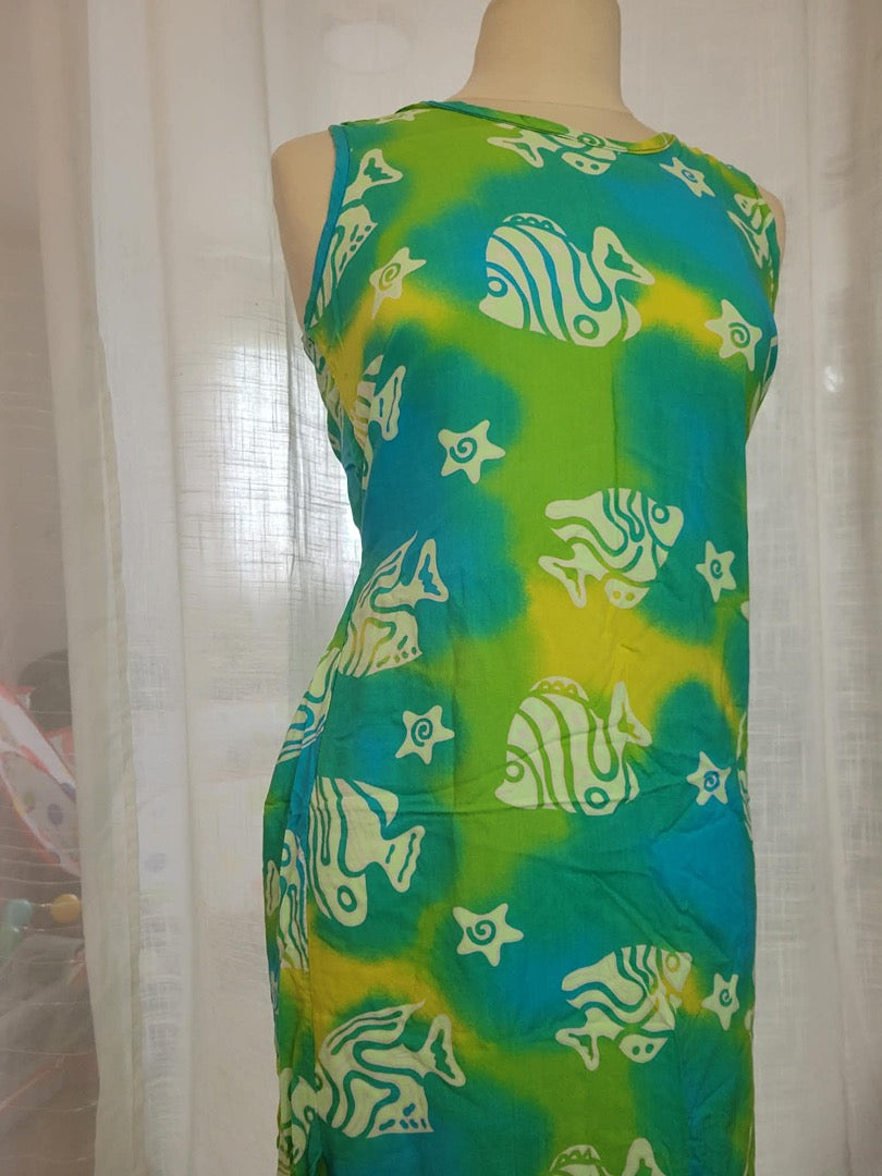 Robe d'été Vintage - S - Vert -