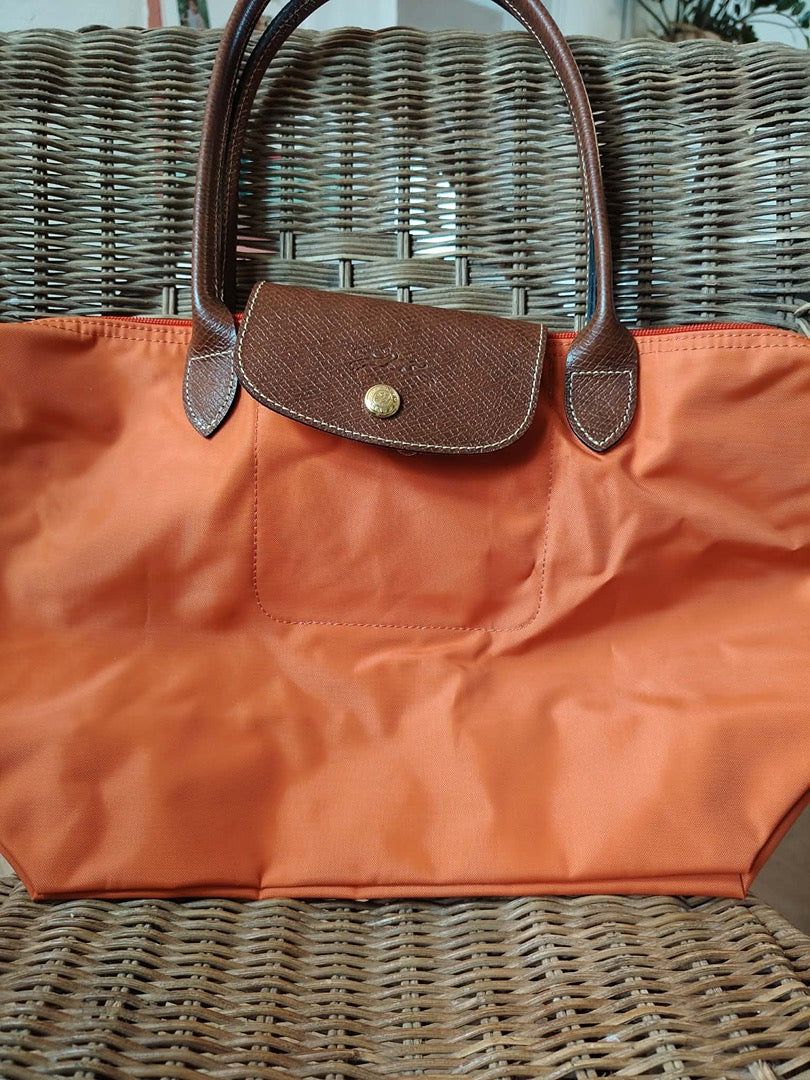 Sac cabas Longchamp - L - Orange - État : Excellent