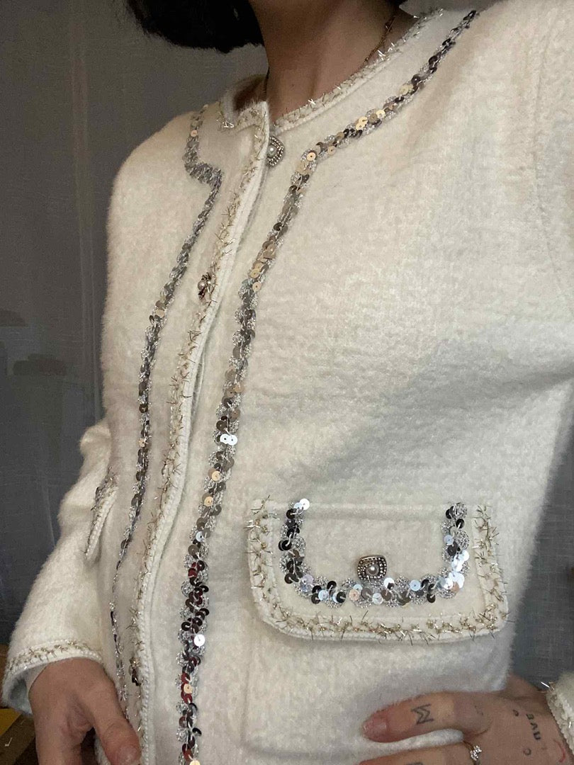 Gilet cardigan femme Autre - Crème - État : Excellent