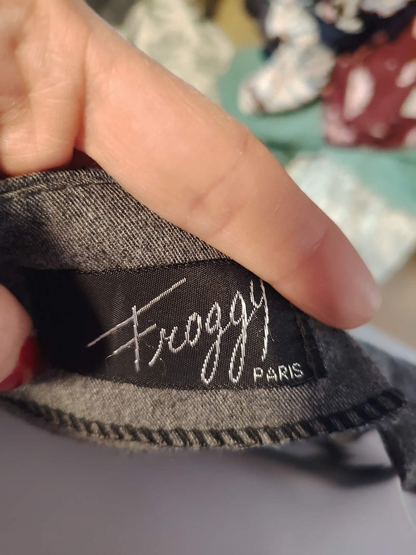 Gilet sans manches Froggy Paris - 36 - Gris - État : Excellent