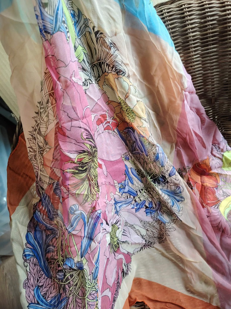 Foulard Laura Biagiotti - Taille unique - Rose - État : Excellent