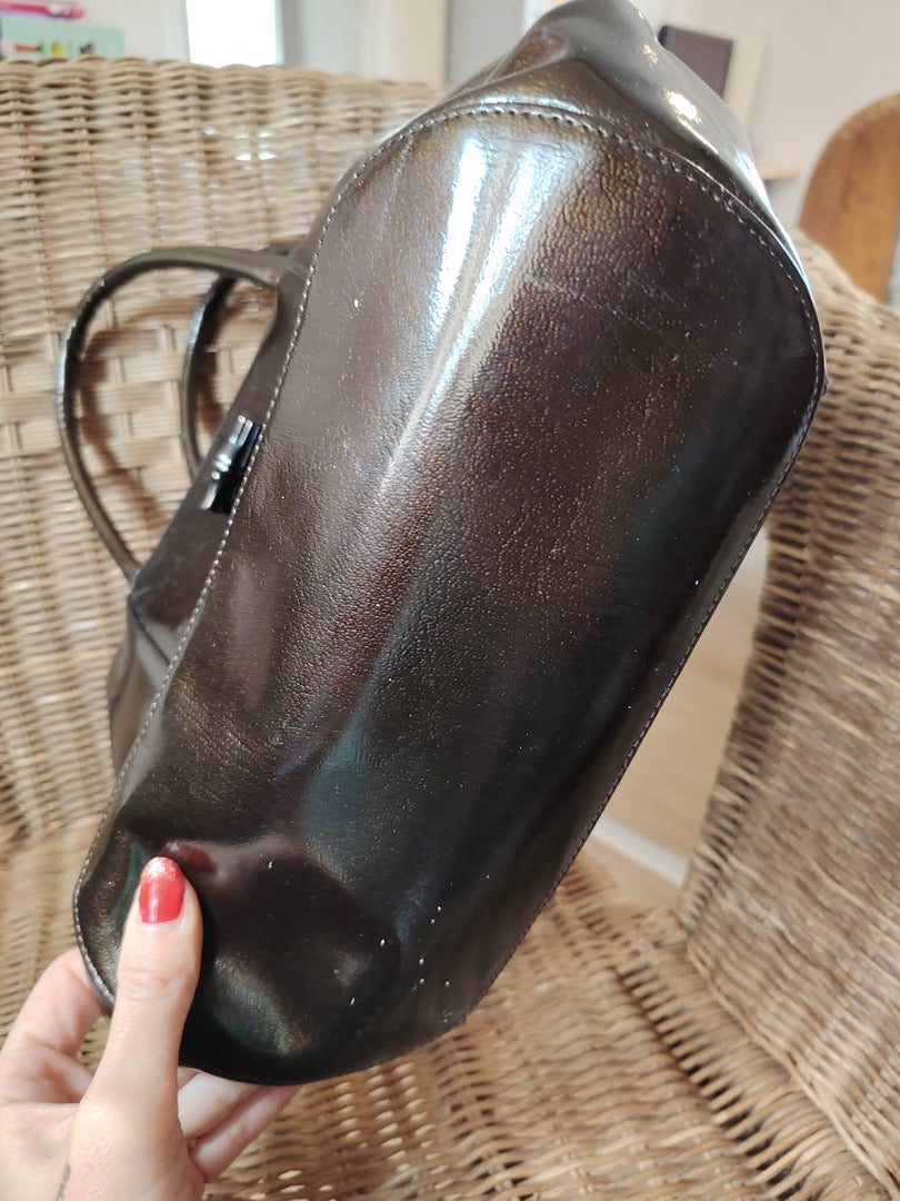 Sac à main Longchamp Roseau - Taille unique - Marron - État : Excellent