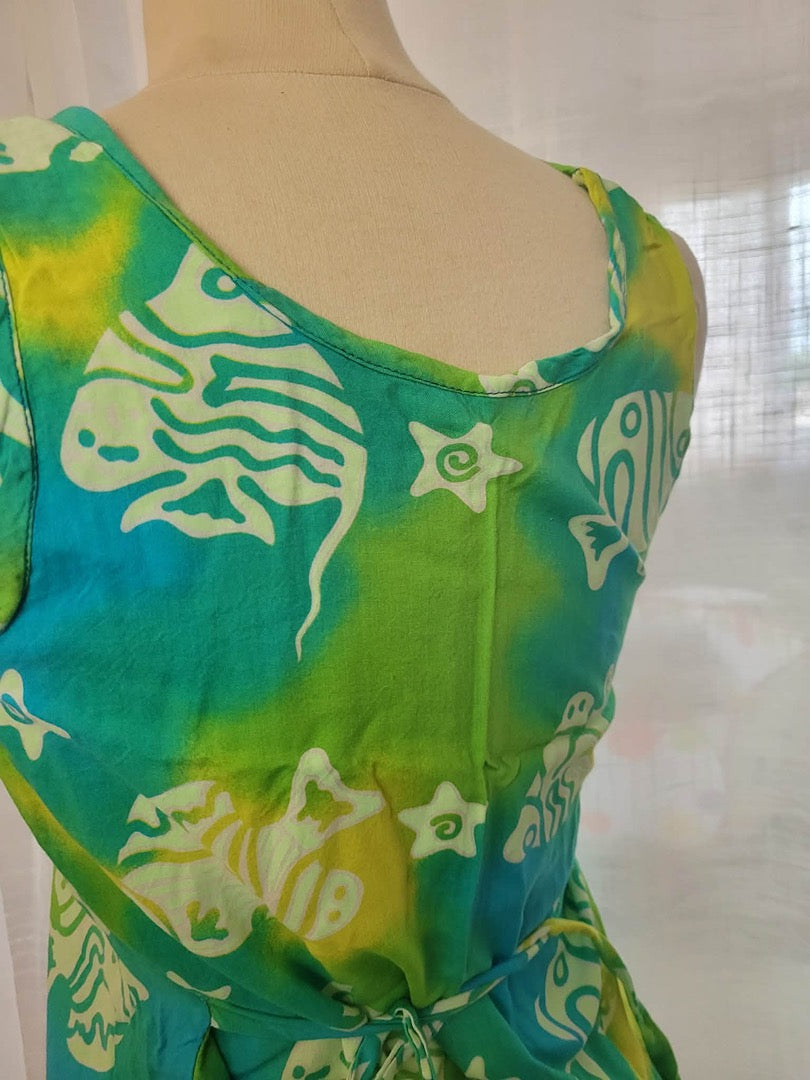 Robe d'été Vintage - S - Vert -