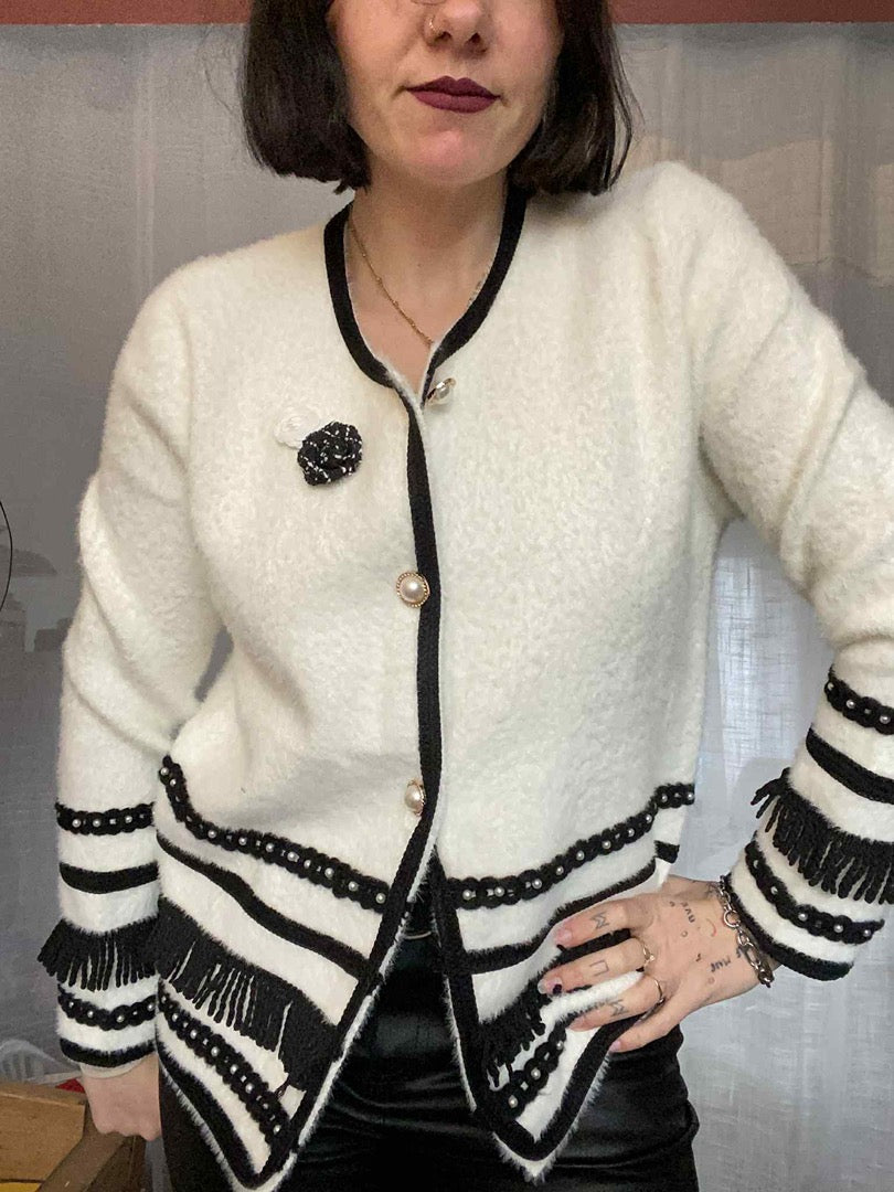 Cardigan Sans marque - S - Crème - État : Excellent