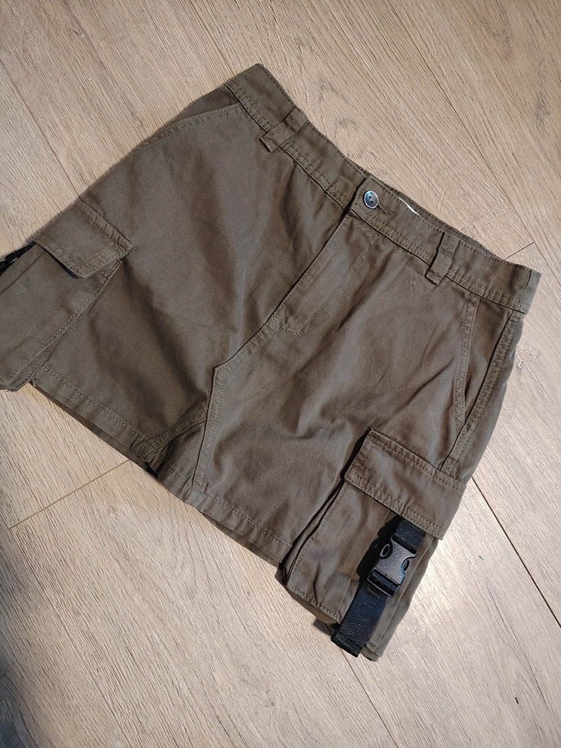 Mini-jupe cargo Bershka - S - Kaki - État : Excellent