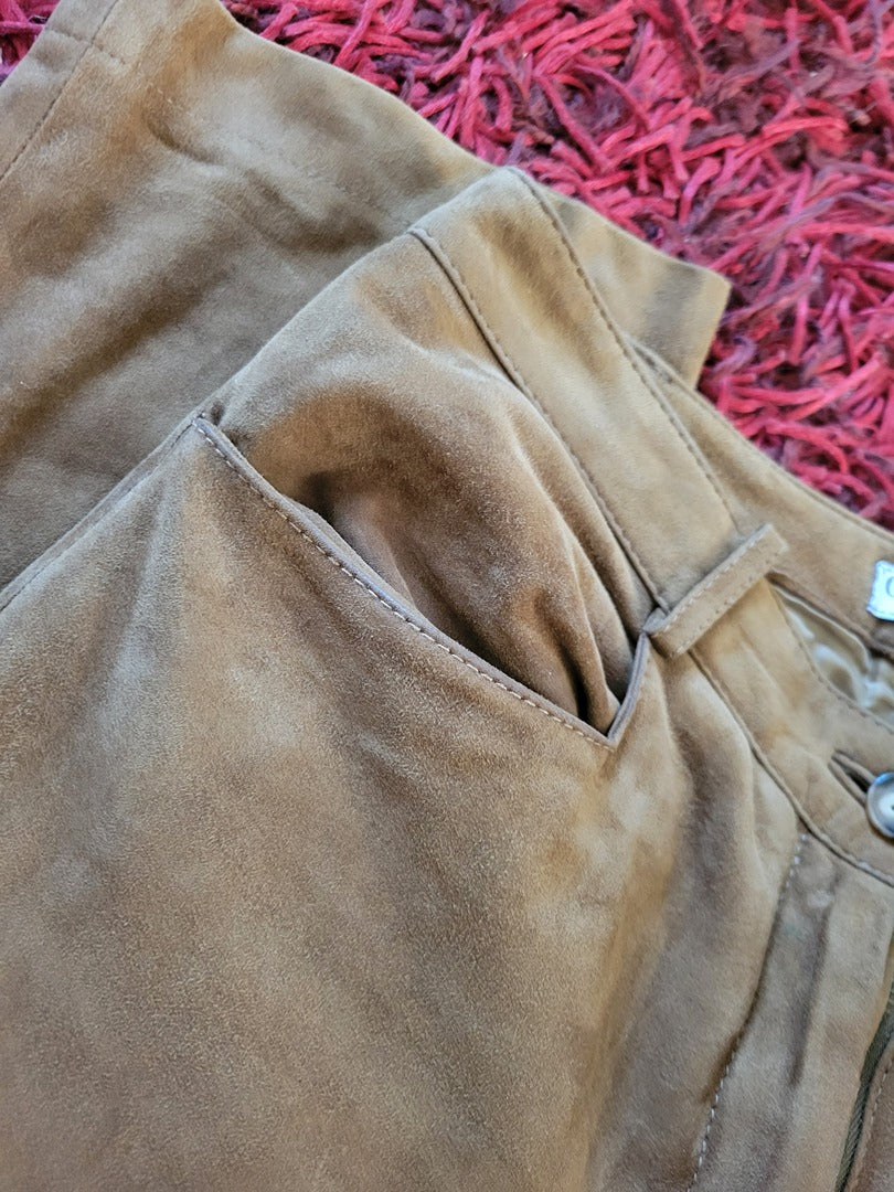 Pantalon Curling Collection - 38 - Marron - État : vintage