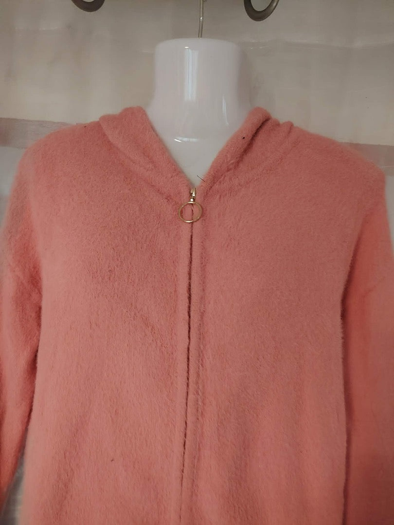 Sweat à capuche zippé Breal - M - Rose - État : Excellent