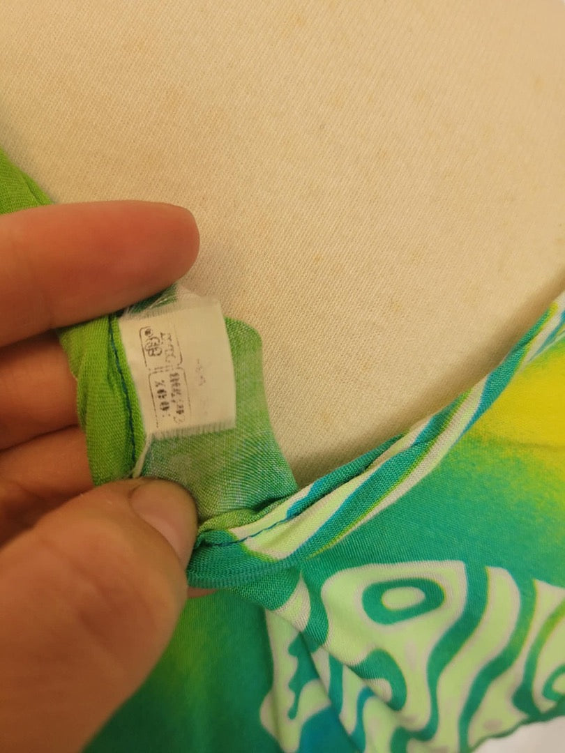 Robe d'été Vintage - S - Vert -