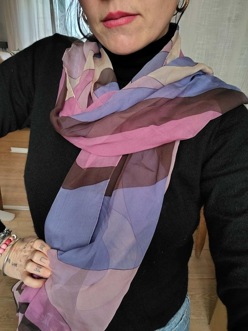 Foulard Reidroc - Taille unique - Violet - État : Excellent