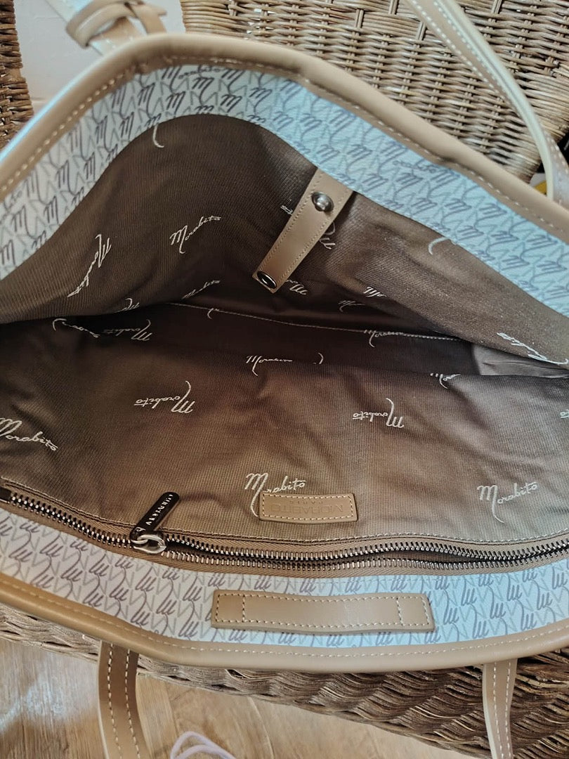 Sac cabas Morabito - Taille unique - Beige - État : Excellent