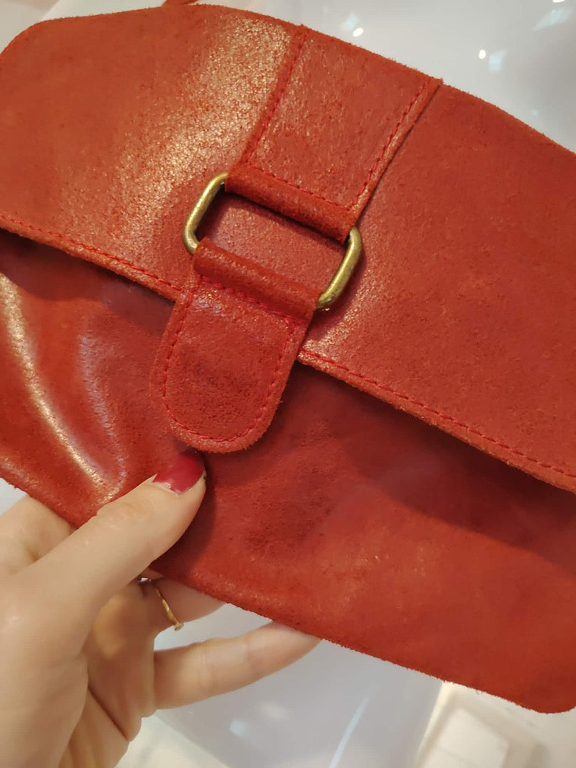 Sac Borse in Pelle - Taille unique - Rouge - État : Bon