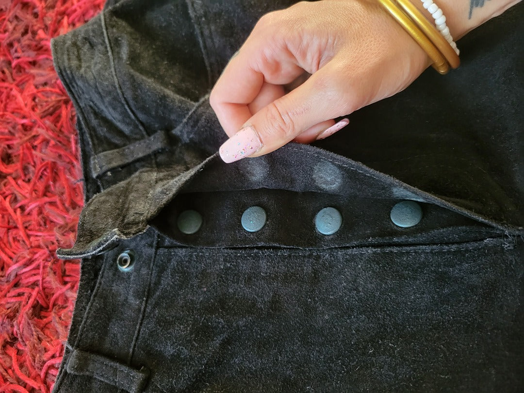 Pantalon femme cuir - 26 - État : vintage