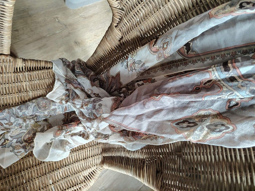 Foulard Marina D'este - Taille unique - Beige - État : Excellent