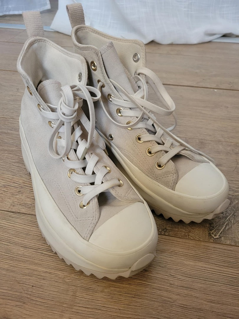 Baskets Converse Run Star Hike - 40.5 - Crème - État : Excellent